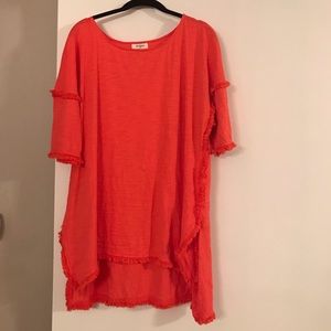 Hi-Low Fringe Tunic